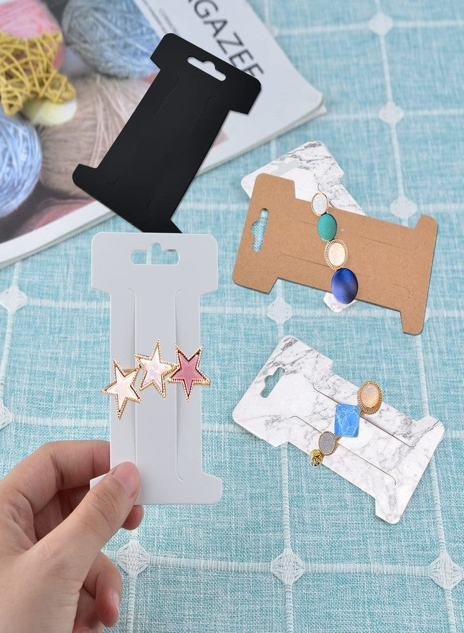 Festiko®200 PCS Hair Clip Bow Display Cards Hair Barrettes Jewelry Display Holder Rectangle Paper Cardboard for Hair Accessories Display and Organizing, 4 x 2-1/2 Inches (Mix) - Image 3